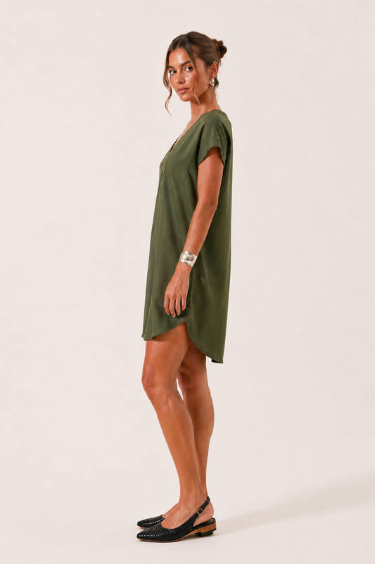 EMMA. Esencia de olivo. Vestido.