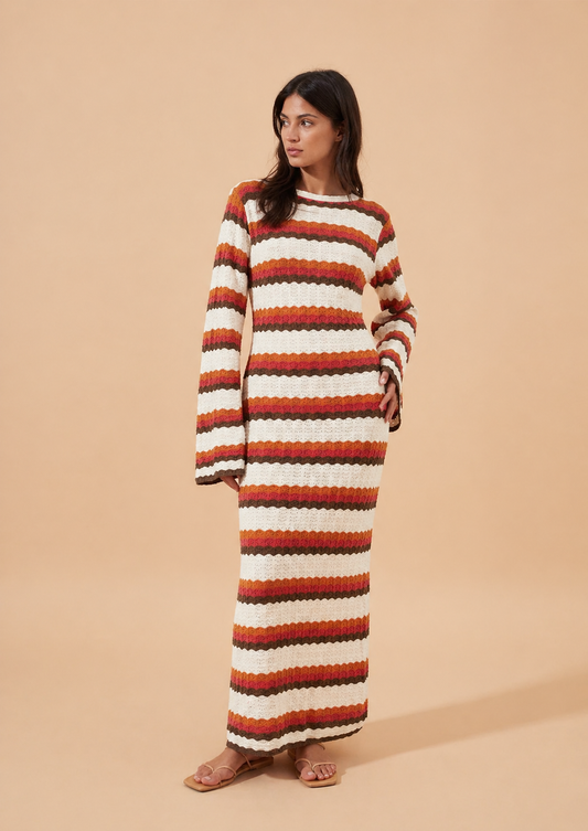 CORAL. Serpiente tricolor. Vestido.