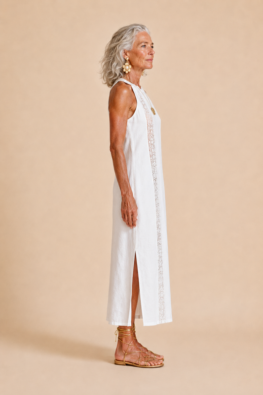 AUREA. Amanecer en Mykonos. Vestido.