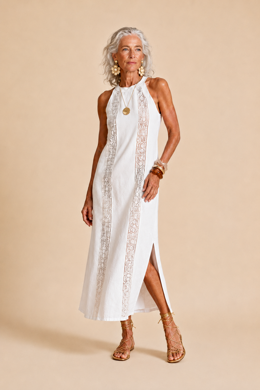 AUREA. Amanecer en Mykonos. Vestido.